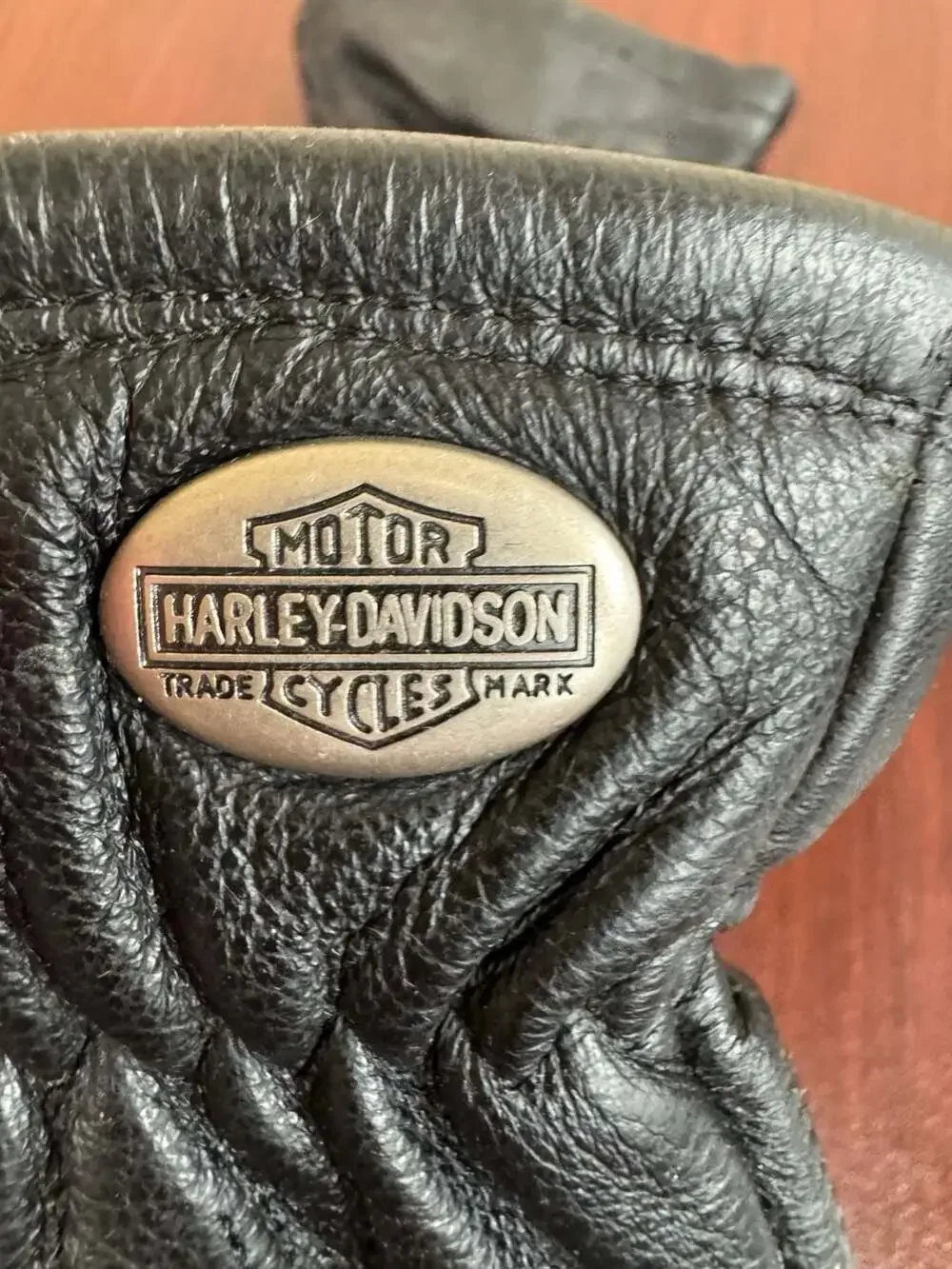 Harley-Davidson Black Leather Riding Gloves Woman’s Medium